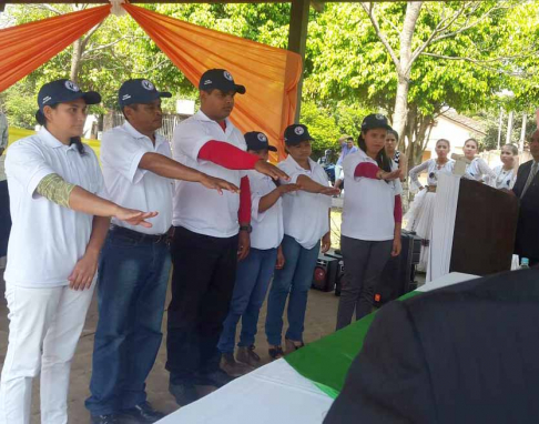 Ante la presencia de varias autoridades se llevó a cabo el juramento de los seis facilitadores judiciales pertenecientes a la cultura afroparaguaya del distrito de Emboscada.