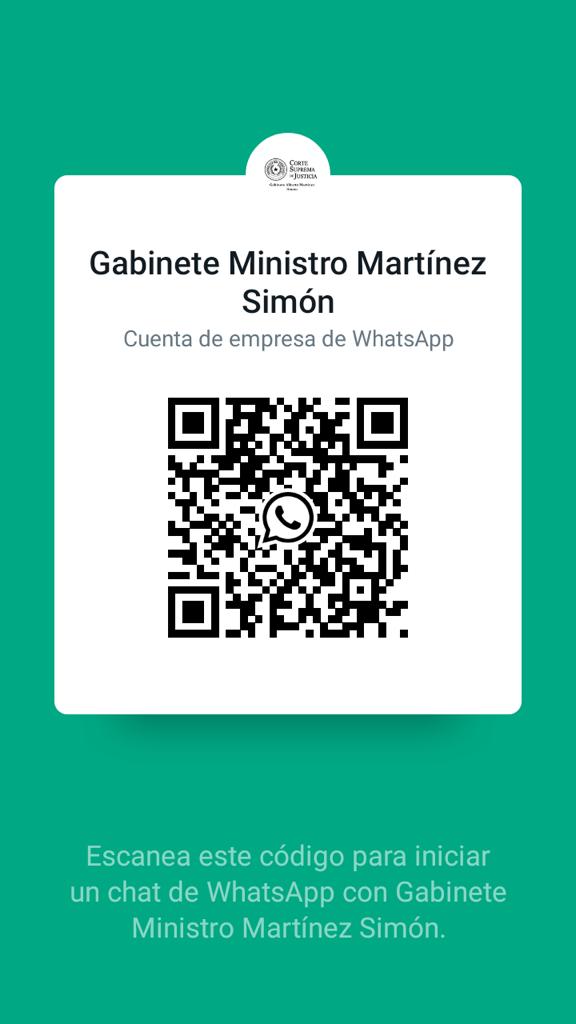 Código Qr Gabinete Ministro Martínez Simón