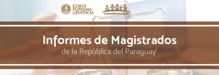 Planilla para informes de magistrados