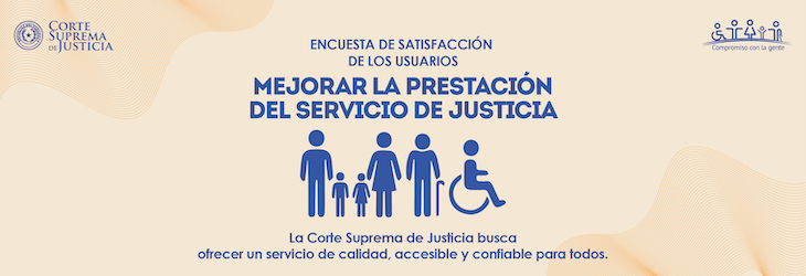 Encuesta de satisfacción de usuarios de justicia