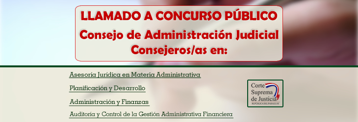 Concurso Público para el Consejo de Administración Judicial