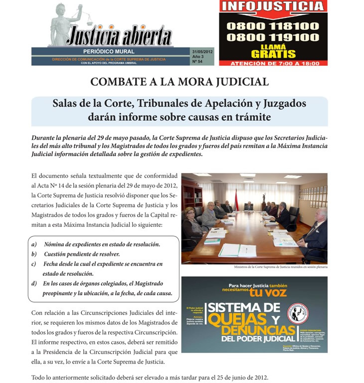 COMBATE A LA MORA JUDICIAL