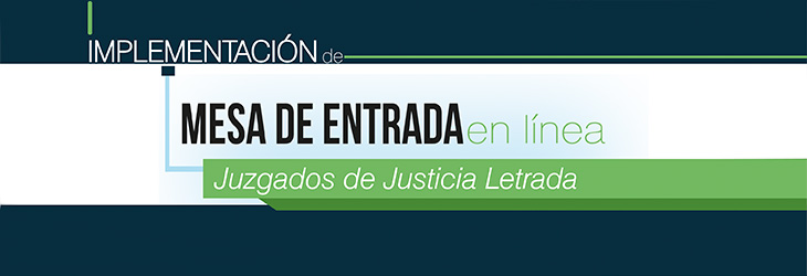 Mesa de Entrada en Línea - Juzgados de Justicia Letrada