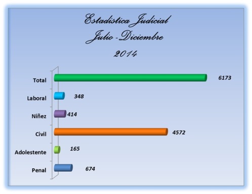 Estadística Judicial - Julio a Diciembre 2014