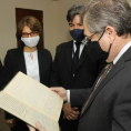 Acto de reinauguración de la biblioteca jurídica