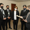 Acto de reinauguración de la biblioteca jurídica
