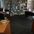 Fachada de la biblioteca antes de la intervención