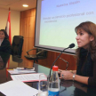 Las defensoras públicas Graciela Rojas y Victoria Noguera expusieron acerca del asesoramiento gratuito proveído por el Ministerio de la Defensa Pública.