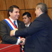 El titular de la Corte saluda al presidente de la República 