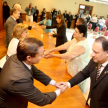 Al culminar el acto se realizó el saludo protocolar a las autoridades judiciales.