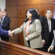 La doctora Llanes felicitó a quienes, a partir de la fecha, asumirán el compromiso y la responsabilidad de ejercer sus respectivos cargos con convicción y firmeza.