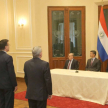 El acto fue presidido por el presidente de la República, Santiago Peña Palacios, acompañado por el ministro de Relaciones Exteriores, Rubén Ramírez Lezcano.