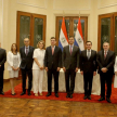 En el Salón Libertad del Palacio de Gobierno.