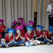 36 niños y niñas egresaron y recibieron certificados por la culminación del jardin.