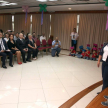 Durante la apertura del acto, una niña del Centro Educativo Dulce Despertar hizo de maestro de ceremonias
