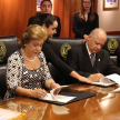 Ministros Gladys Bareiro de Módica y Luis María Benítez Riera.