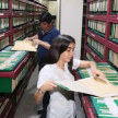 Departamento de archivo de la DGRP.