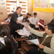 Los alumnos dibujaron acerca del mundo de los niños.