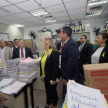 La visita se enmarca en el plan de ampliación de la infraestructura edilicia, que busca brindar mejores condiciones a funcionarios, magistrados y, principalmente, a los usuarios que acuden diariamente a la sede.