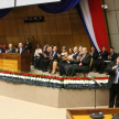 La entonación del Himno Nacional estuvo a cargo del clan López Simón.