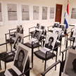 De manera a proyectar que se sigue reclamando y recordando, estan expuestos algunos rostros en el Museo de la Justicia.