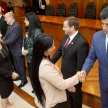 Estuvieron presentes el presidente y vicepresidenta de la CSJ acompañados de los demás ministros.