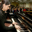 Durante la actividad los agasajados disfrutaron de una presentación artística.