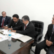 Firma de memorando de entendimiento.