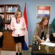 Participaron del acto de entrega la abogada Nadia Ramírez, en representación de la Senabico; la magíster Melissa González, responsable de la Coordinación de Inscripción de Bienes Incautados y Comisados de la Corte.