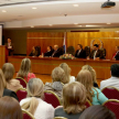 Doctor Joel Melgarejo Allegretto, presidente del Instituto Panamericano en Derecho Procesal, compartió unas palabras durante la jornada.
