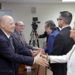 Saludo protocolar a las autoridades.