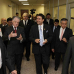 El presidente de la Corte Suprema de Justicia, doctor Víctor Núñez y el presidente de la República, Federico Franco recorrieron el edificio judicial de Luque