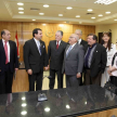 Autoridades nacionales y judiciales observaron la sala de juicios orales número uno de la sede judicial