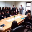 El Abg. Mg. Carlos Aníbal Cabriza Ríos, Presidente de la Circunscripción Judicial de Cordillera recibió a los Estudiantes de UNINORTE.