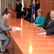 Entre los jueces confirmados, se encontró presente el magistrado Julián López.