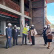 Ministra Llanes realizó la inspección de obras.