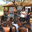 La directora de la Escuela Cap. Pedro Juan Caballero, Zunilda Ocampos, valora las charlas educativas.