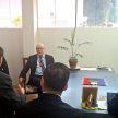 Como parte de su agenda, mantuvo reuniones con el intendente municipal.