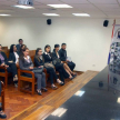 Édgar Rivas, juez en lo Civil, instó a los alumnos a seguir conociendo el sistema de justicia.