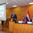 La palabra de bienvenida estuvo a cargo del doctor Miguel Ángel Vargas Díaz, presidente del Consejo de Administración de la Circunscripción Judicial de Itapúa.