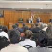 Las palabras de bienvenida estuvieron a cargo del miembro de la Primera Sala del Tribunal de Cuentas y coordinador del Diplomado en Derecho Administrativo, doctor Gonzalo Sosa Nicoli.