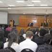 El decano de la Facultad de Derecho y Ciencias Sociales de la Universidad Nacional de Asunción, profesor doctor Bonifacio Ríos Ávalos, también estuvo presente con unas palabras a los presentes.