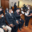 Los visitantes recibieron materiales instructivos sobre compendio de leyes de los derechos del niño y la niña en el Paraguay.