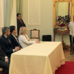 Durante el encuentro Gerardo Larroza, acompañando a Xakmog Kasek, mencionó que es un hecho histórico para los pueblos originarios, por lo tanto agradeció al Estado paraguayo.