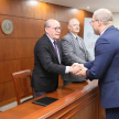 El presidente de la Corte Suprema de Justicia, doctor César Diesel, y el ministro Luis María Benítez Riera tomaron el juramento.