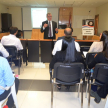 El  licenciado Miguel Ángel Basualdo, director general de la Dirección General de Auditoría Interna, se encargó del desarrollo de los temas.