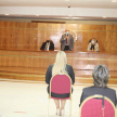 El presidente de la Corte Suprema de Justicia, doctor César Diesel Junghanns instando a los profesionales a desempeñar sus funciones con honestidad