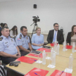 En representación de la Policía Nacional asistieron el comisario general inspector Eladio Martínez y el comisario principal MCP Flaminio Quinteros, director de Prevención y Seguridad del Área Central.