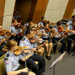 El momento artístico estuvo a cargo de la Orquesta de Cámara de la Policía Nacional.