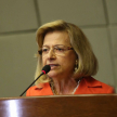 En su discurso la doctora Pucheta destacó la importancia de lograr la plena unión de los tres Poderes del Estado para lograr afianzar la plataforma de género.